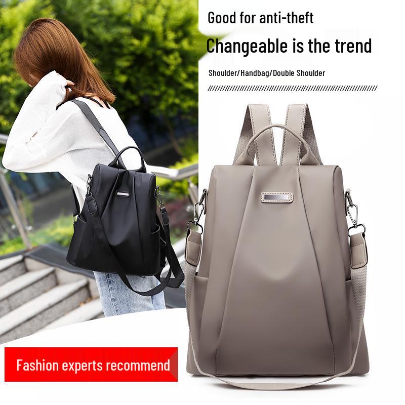 Противокражный Водонепроницаемый Дорожный Рюкзак Большой Вместимости из Ткани Оксфорд - Студенческая Сумка в Корейском Стиле