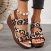Модные женские босоножки на танкетке, летние туфли на платформе, высокие каблуки, женская мода, пляжные тапочки, женские туфли-лодочки для ходьбы, шлепанцы, Zapatos Mujer