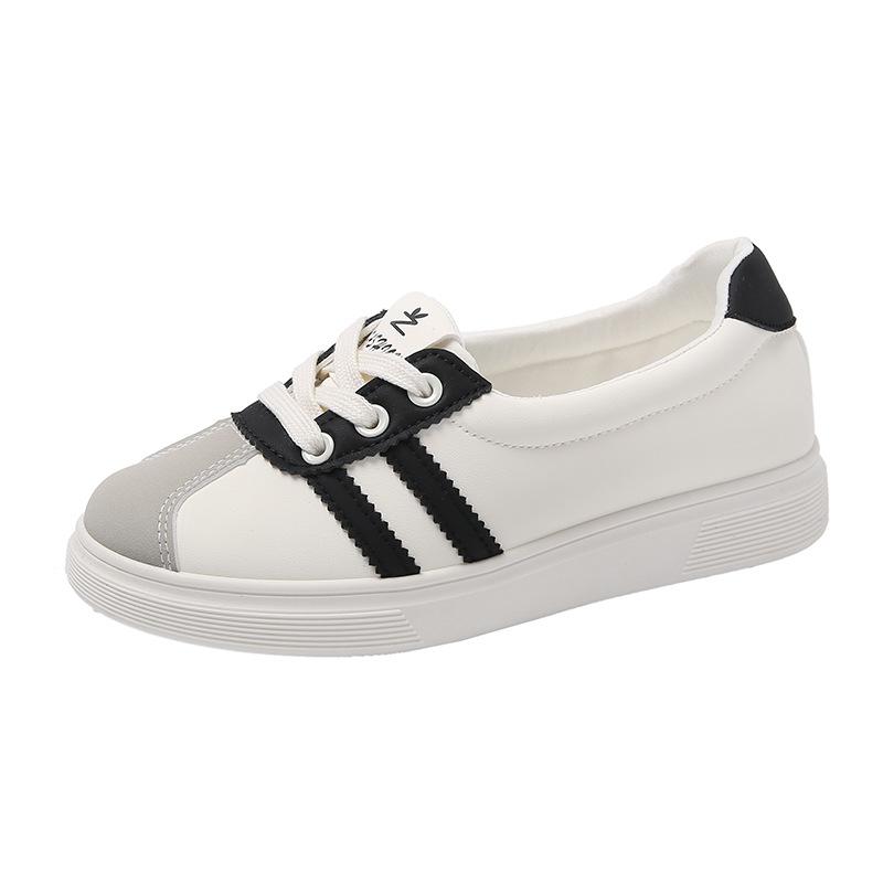 Маленькие белые туфли детские осенние новые корейская версия ins студенческие женские туфли повседневные спортивные универсальные кеды уличная съемка Q6