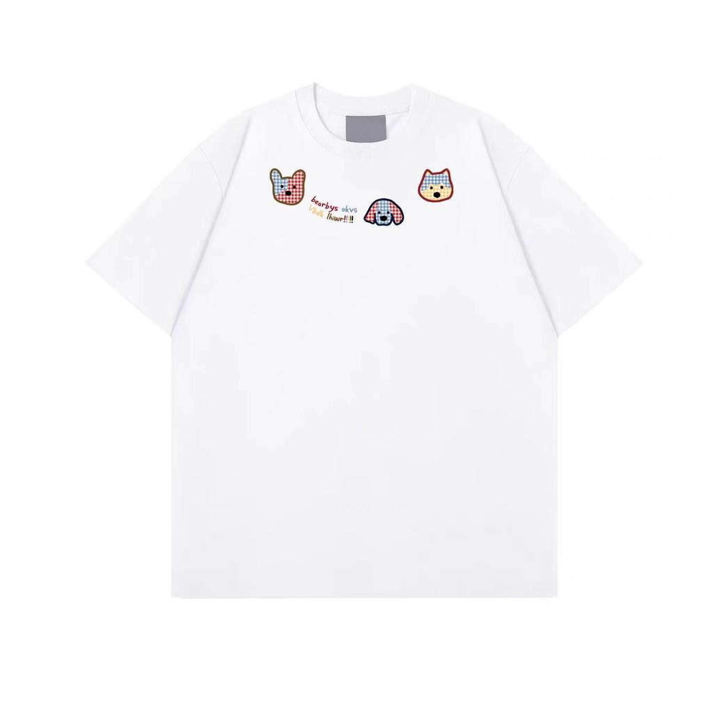 Summer new cartoon cute puppy short-sleeved T-shirt female sweet wind design casual versatile loose girl top