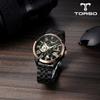 T601M Latumena Skeleton Automatic Diamond Watch Men's Metal Watch (leather Strap Included)