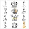Heart Imperial Crown Dangle Charm Bead Fit Original Fashion Bracelet Pendant Diy Jewelry For Women