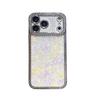 Посеребленный чехол для iPhone со стразами: Совместимо с iPhone 11 по 16, Чехол с клеевым покрытием от падений, Подходит для 14 Pro Max