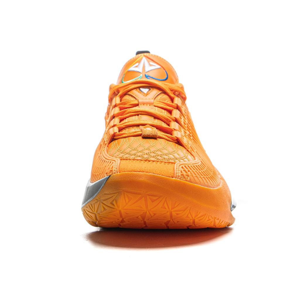 Li Ning JB3 Низкие баскетбольные кроссовки с защитой от заваливания, мужские, серо-оранжевые, ABAU107-26