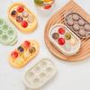 1Pc Silicone Ice Lattice Frozen Ice Cube Artifact Ice Making Mold Household Ice Tray With Lid Easy To Demould Ice Cube Mold