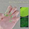 Mirror Nail Powder Pigment Fresh Light Green Rubbing On Nail Art Glitter Dust Chrome Aurora Green Manicure DIY Nails Decorations