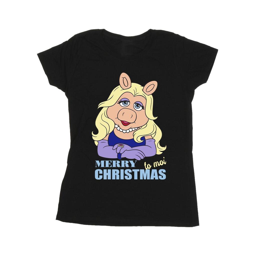 Disney Womens/Ladies Muppets Miss Piggy Queen of Holidays Cotton T-Shirt