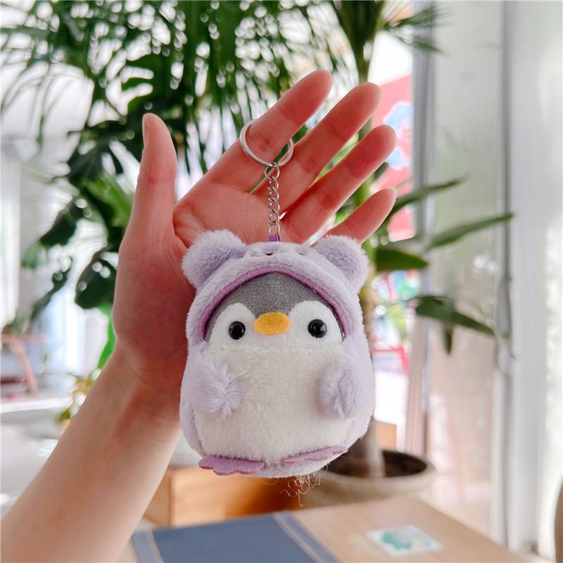 Costume Penguin Doll Cute Change Into A Small Penguin Keychain Plush High-Quality Durable Child-Safe Non-Toxic Toy