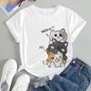 Cat Lover Gift for Women | Anime Cat Tshirt | Funny Meow Top
