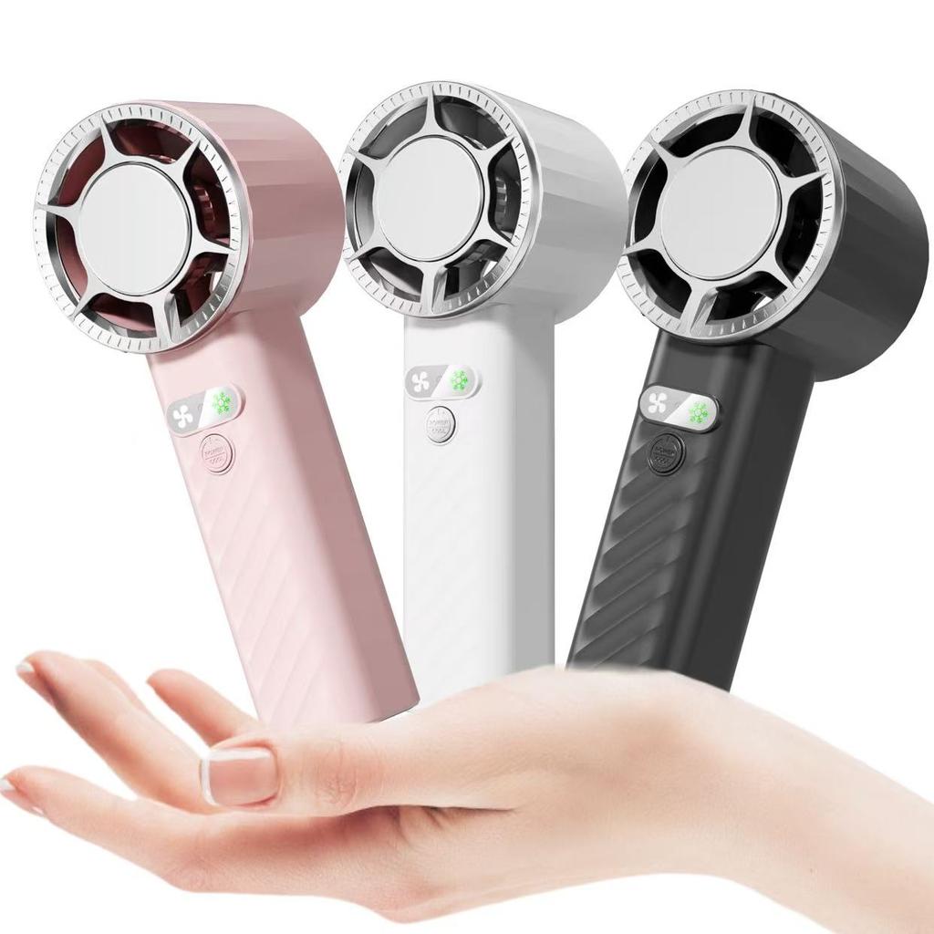 Factory Price USB Rechargeable Portable Small Fan with 4-speed air Speed Cooling Mode Ice Pack Effect Handheld Fan