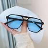 New Trendy Square Frame Sunglasses For Women Men Retro Anti-Uv Sunglasses Black Shades Glasses Punk Eyewear Beach Eye Protection