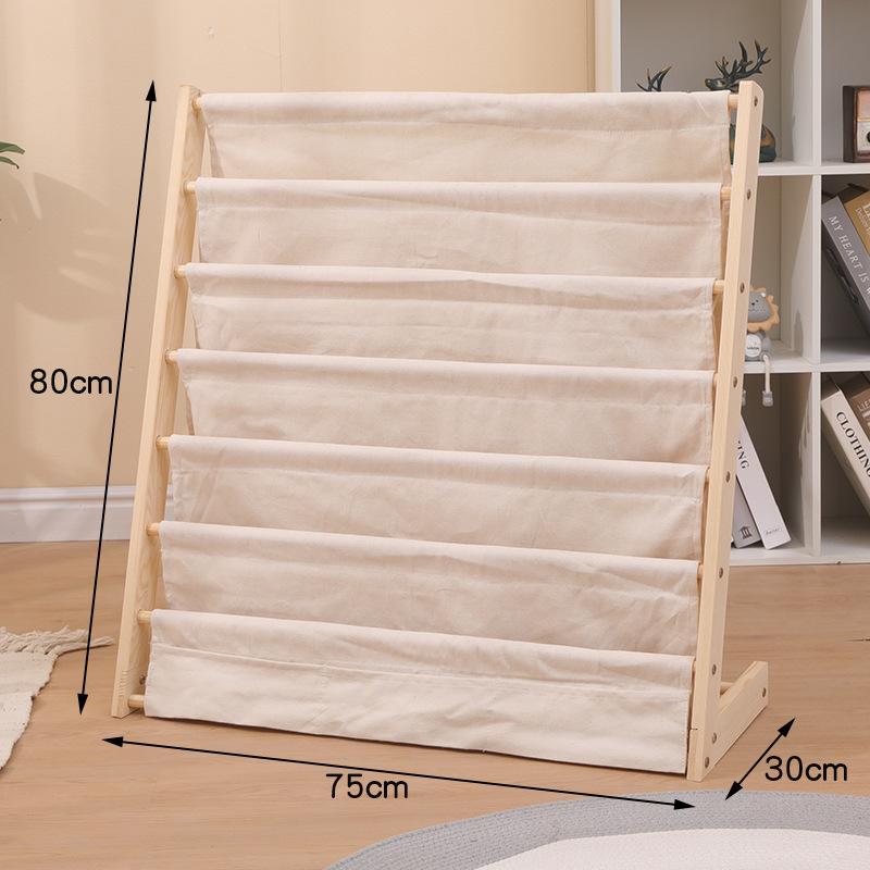 Детский напольный книжный шкаф Многоярусная съемная стойка для хранения книг с картинками Домашний органайзер для газет