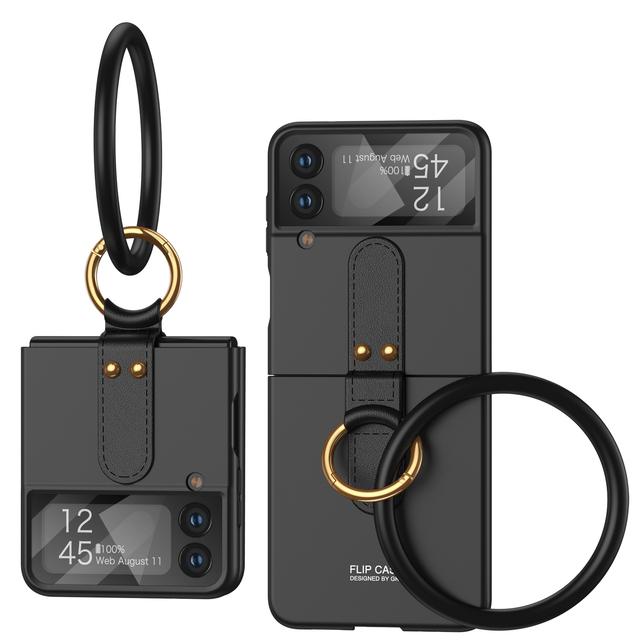 Для Samsung Z Flip 4 браслет дизайн складной чехол для Samsung Galaxy Z Flip 4 5g Flip4 Zflip4 объектив стеклянная пленка Coque