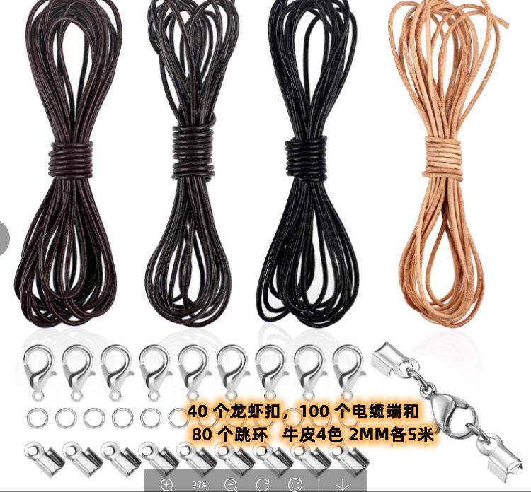 Diy Genuine Leather 5M Cowhide Packaging, Black, Dark Coffee, Medium Coffee, Cowhide Original