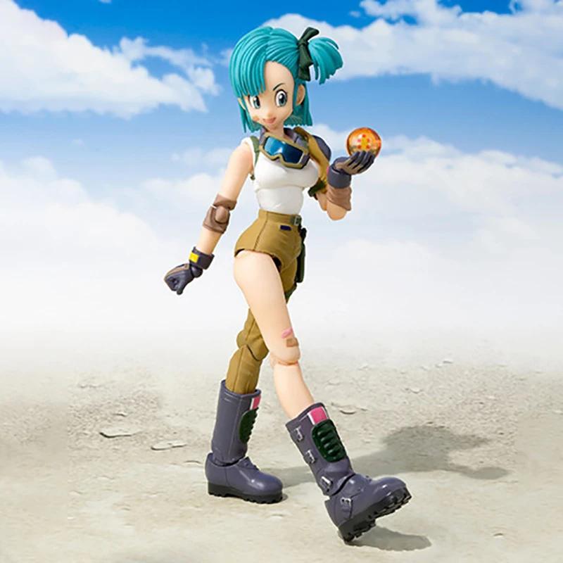13,5 см SHF Аниме Dragon Ball Фигурки Бульма Фигурка Действия Подвижная ПВХ Коллекционная Кукла Модель Фигурки Бульмы Игрушки для Детских Подарков
