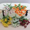 5 шт. Реалистичные искусственные хризантемы для сада, патио, свадьбы, уличного декора, атмосферостойкие, не выцветающие, украшения, подарки