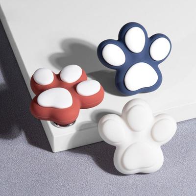 Силиконовые ручки для шкафа с рисунком кошачьего когтя, мягкие, симпатичные, дверные ручки для комода, противоударные, мини-ручки для ящиков, шкафов