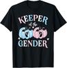 Keeper of The Gender Reveal Baby Pumpkin Pink Or Blue T-Shirt Unisex T-Shirt
