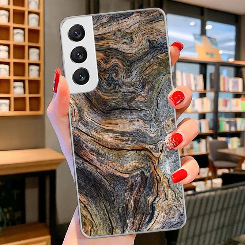Wood Wooden Pattern Cover Phone Case For Samsung Galaxy S26 S25 Edge S24 Ultra S23 S22 Plus S21 S20 FE Soft Fundas Shell Galaxy