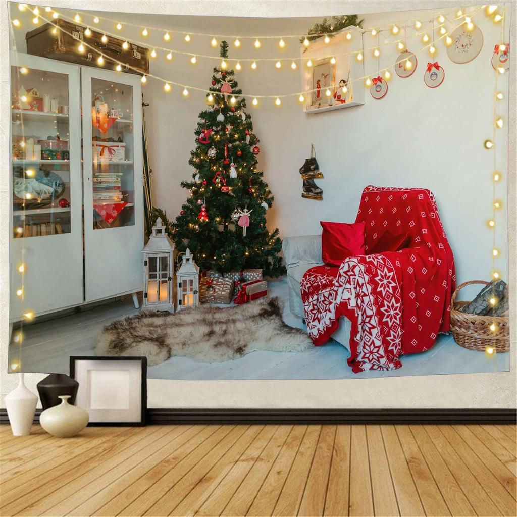 Snow Wall Hanging Tapestry Christmas Wall Hanging Tree Wall Hanging Gorgeous Christmas Tree Fireplace Gifts