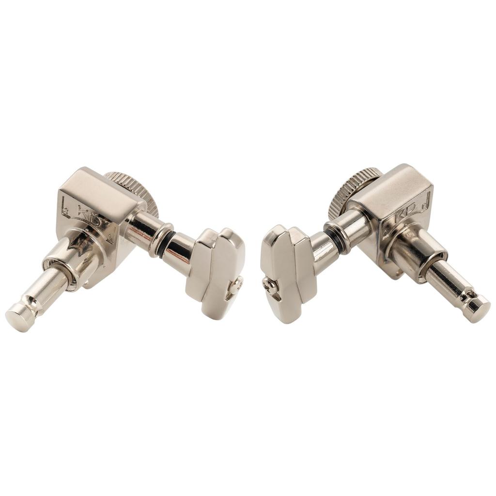 Musiclily Pro R18K L3R3 Блокирующие колки с никелированным покрытием, Передаточное число 18:1, Ручки в стиле GR, Для акустических/электрических гитар,