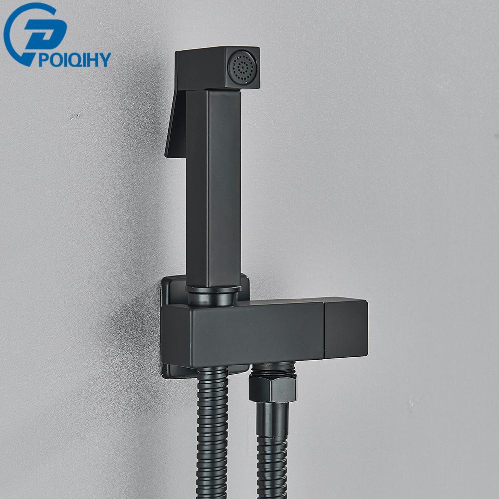 Chrome Handheld Toilet Bidet Faucet Stainless Steel Bidet Shower Hygienic Shower Wall Shower Woman Cleaner Cold Water Only