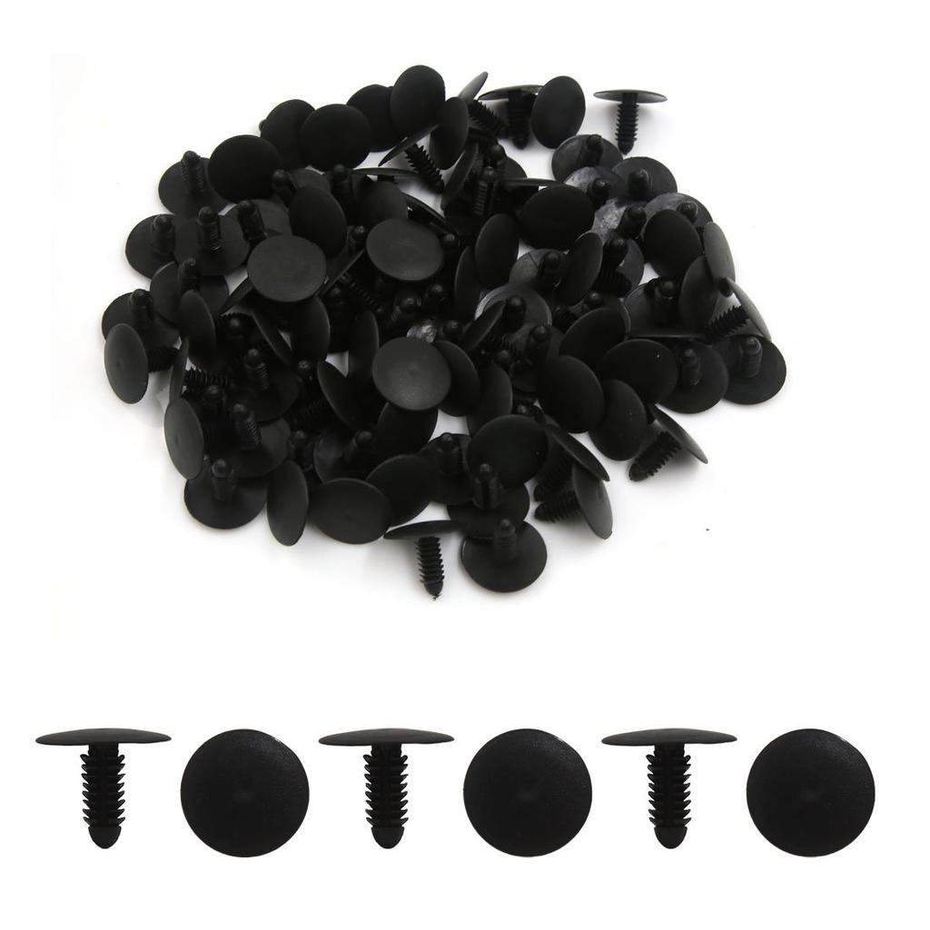 uxcell Clip/Rivet/Fastener 7mmx25mm Plastic Rivet Push Clip 50pcs