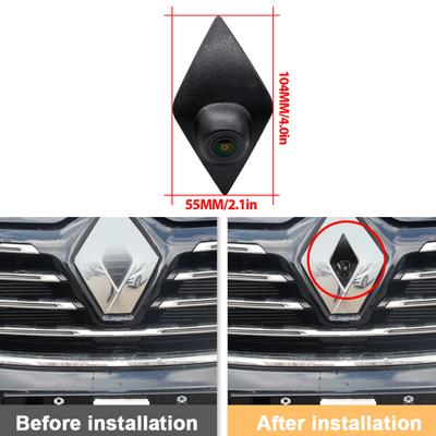 140° Fisheye AHD 1080P Автомобильная передняя камера с логотипом для Renault Megane 2 Clio 4 RS Master 3 Kadjar Scenic Fluence Captur Trafic