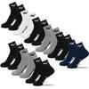 Men's Ankle Socks Cotton 9 Pairs Skq003