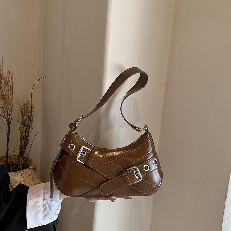 Нишевый дизайн в стиле локомотива, сумка подмышку Spice Girl, женская, новая трендовая универсальная сумка-мессенджер на одно плечо, осень-зима 2025