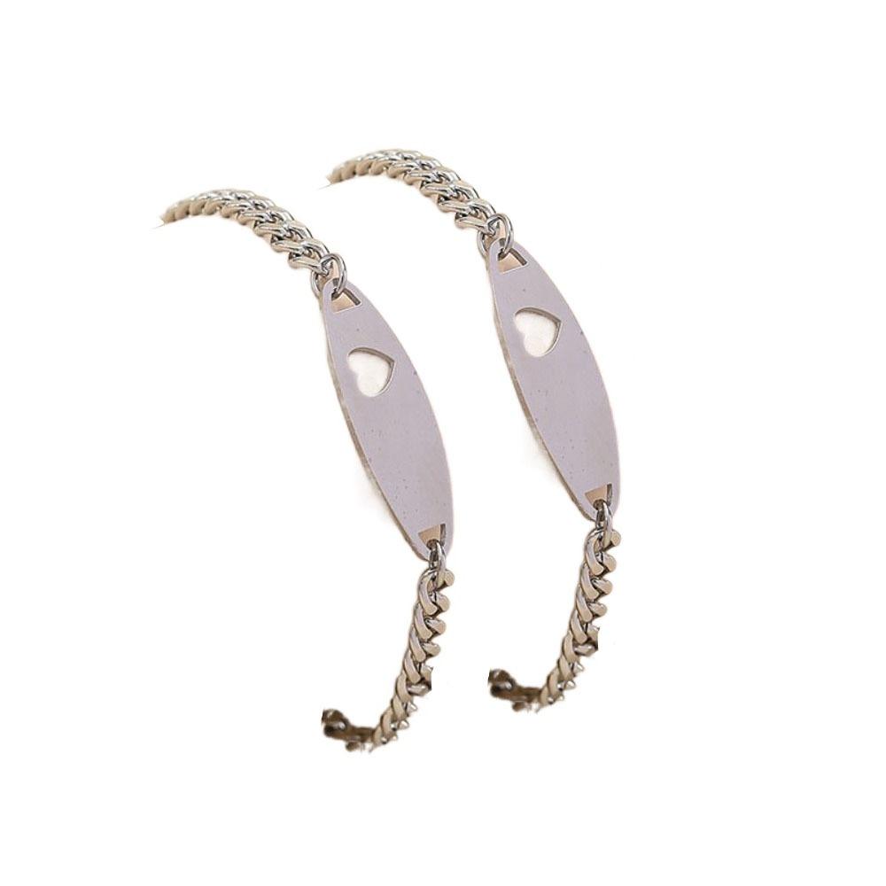 Stainless Steel Stainless Steel Bracelet Adjustable Star Sun Heart Cutout Bracelet Female