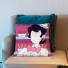 SSpooky Month Anime Pillow Case Cover Square Sofa With For Pattern Comfortable Cushion suitable Of Room