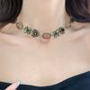 Zinc Zinc Alloy Vintage Necklace Set Flower Retro Emboss Earrings Brilliant Heart Cameo Jewelry Set  Banquet