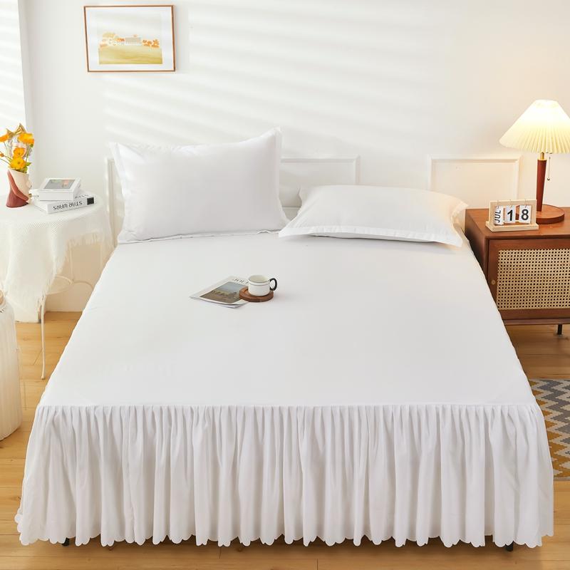 Юбки-кровати в стиле принцессы. Покрывало с юбкой. Постельное белье в евроамериканском стиле. Гладкая двойная полная простыня королевского размера.