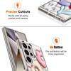 Для Samsung S24 S22 Ultra Plus S23 S21 S20 Fe A55 A35 A25 A15 A54 A34 A53 5g Рельефная картина маслом с цветочным узором Противоударный жесткий тонкий чехол для ПК