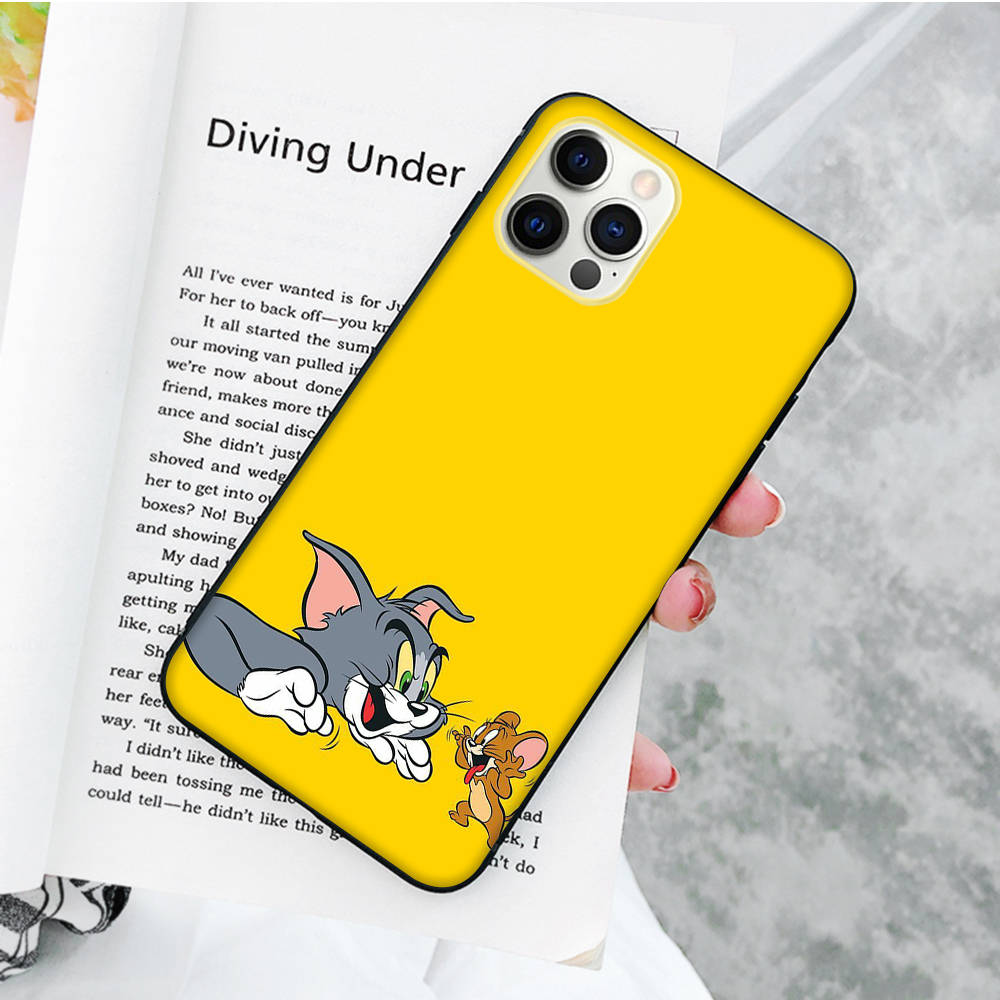 Мягкий чехол JT48 Mouse Cat Tom and Jerry для OPPO Reno 8 6 5 4 Pro Plus Find X3 A17 A3 A31 A38 A40 A53 A54 A55 A74 A76 A78 A77 A80 A94 A95 A96 Lite