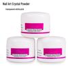 Nail Art Crystal Powder Set: White, Pink, Transparent – Carved Flower & Extension Gel for Nails