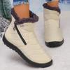 Fashion 2025 Waterproof Snow Boots for Women Plus Size 36-43 Non Slip Fur Winter Shoes Woman Zipper Short Plush Warm Ankle Boots Ladies