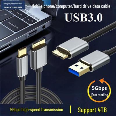 Кабель для передачи данных USB 3.0 Type-C на Micro-B для жесткого диска