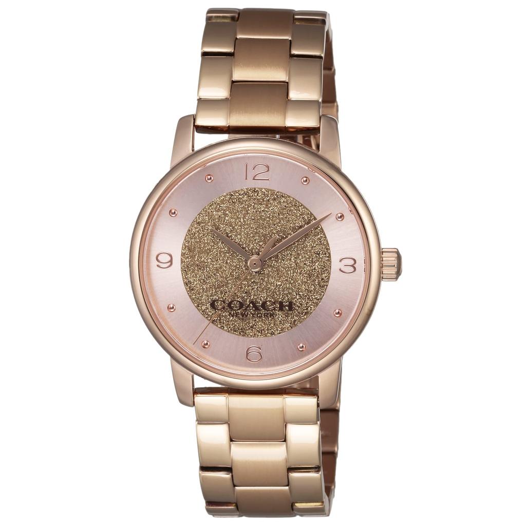 Watch GRAND Pink Gold Dial Quartz Daily Waterproof Mineral Glass 36mm 14503941 Gold [Coach] Women's [Item]