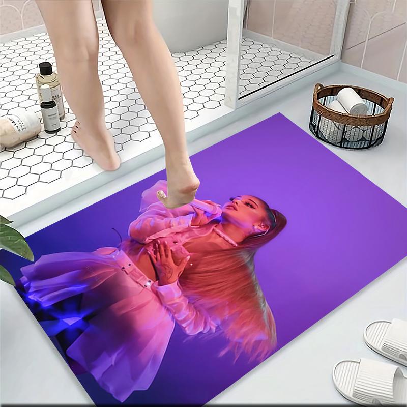 Ariana Grande Performance Carpet Rug Soft Washable Antislip Home Living Room Sofa Mats Personalized Christmas Rug