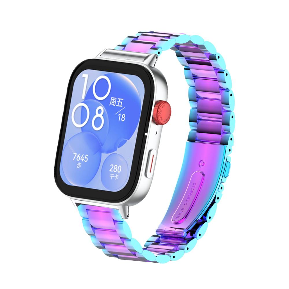 Ремешок из нержавеющей стали для Huawei Watch Fit 3, сменный металлический ремешок, быстрый браслет-браслет для Huawei Fit 3 Smartwatch Corrrea