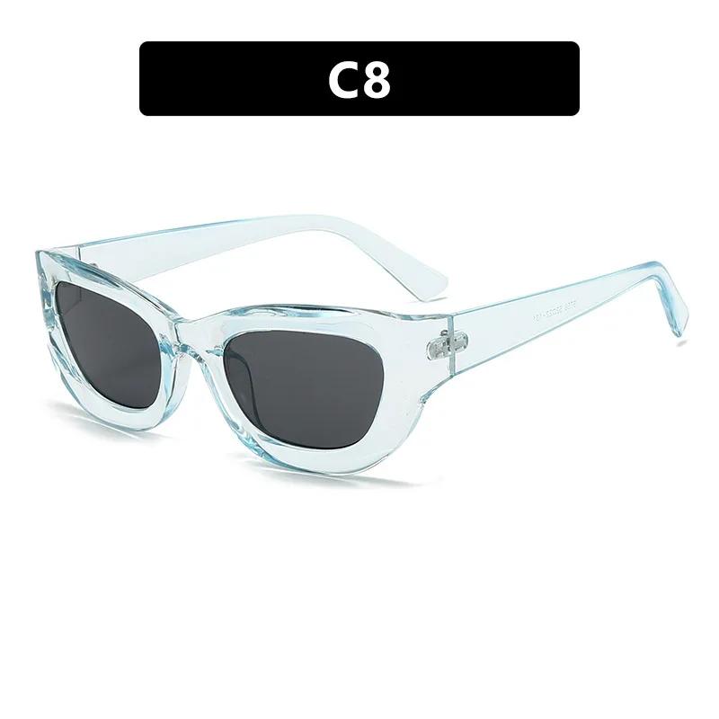 New Women Rectangle Vintage Sunglasses Fashion Design Retro Points Sun Glasses Female Lady Eyeglass Cat Eye Driver Goggles