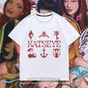 Classic Crew Neck KATSEYE Printed T Shirt Breathable Cotton Short Sleeve Comfort Casual Top For Daily Kids Boys Girls Clothes