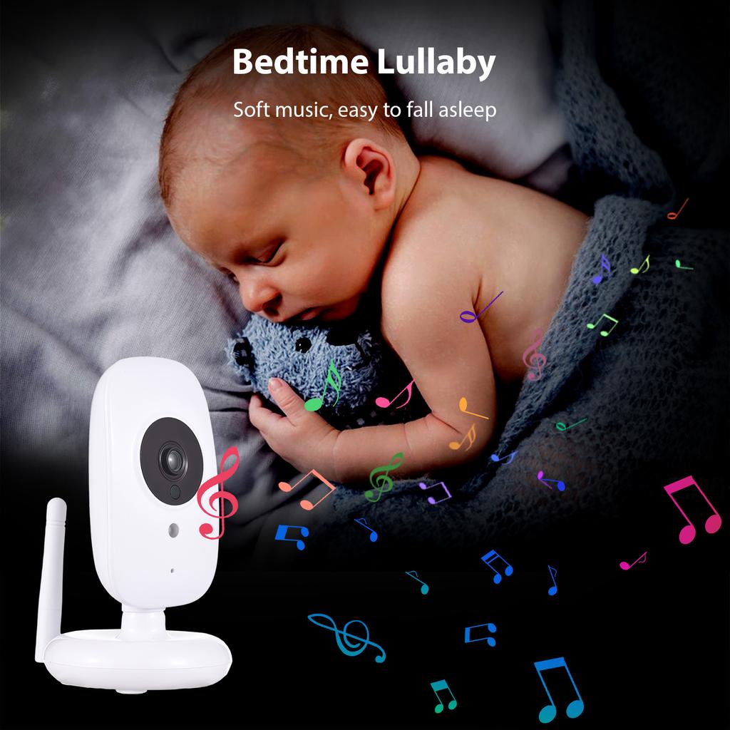 2,4-дюймовый видеомонитор с камерой, полноугольный ЖК-дисплей, двусторонняя связь, отображение температуры