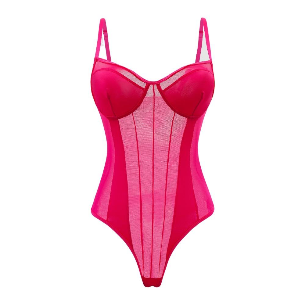 Комбинезоны без рукавов с глубоким V-образным вырезом, облегающий сетчатый боди, женская пляжная одежда, комбинезоны-майки, лето