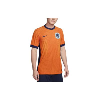 Nike Нидерланды 2024/25 Match Home ADV Аутентичный трикотаж безопасности оранжевый/синий Void/Copa/Blue Void Мужская уличная одежда FJ4263-819