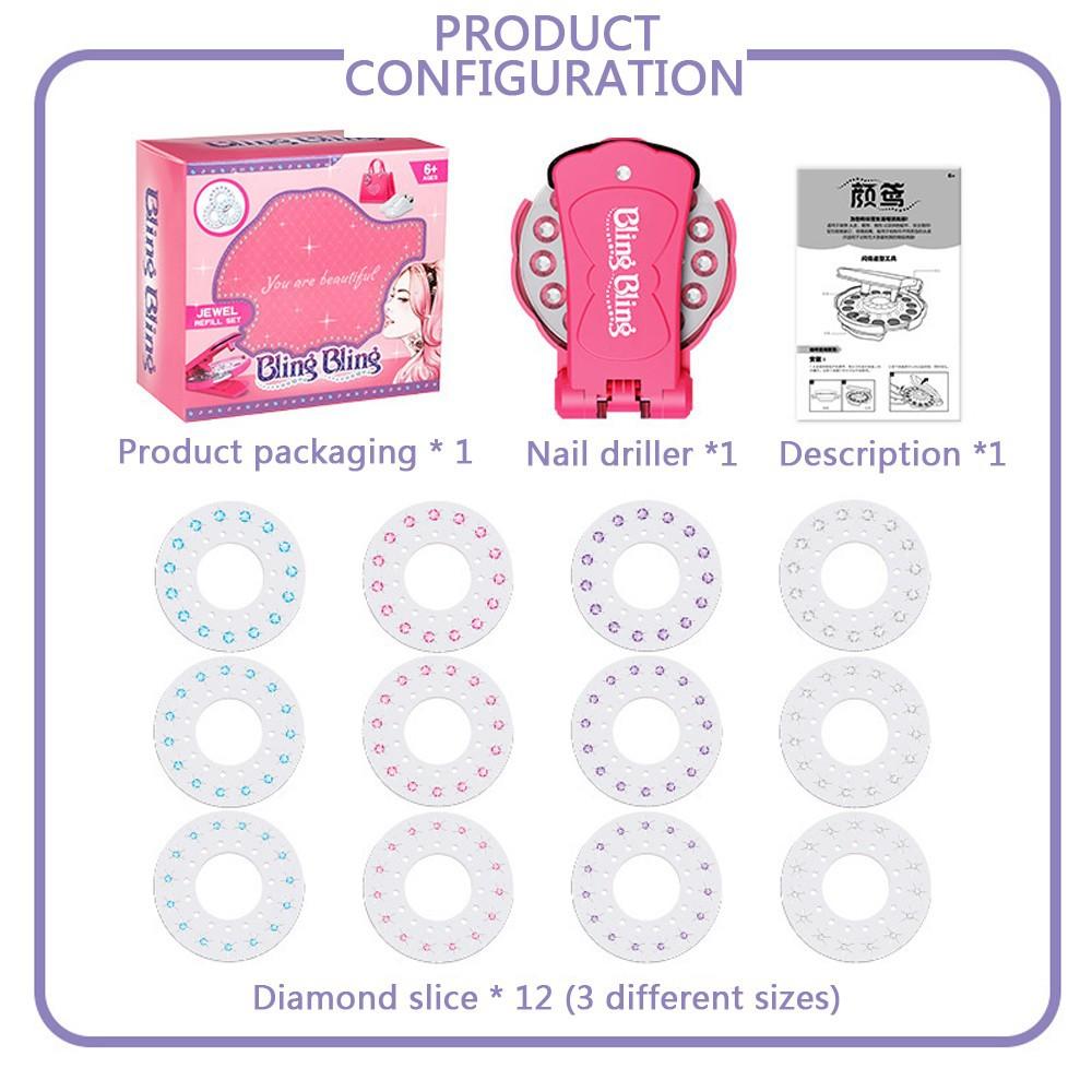 180 шт./компл., блестки с драгоценными камнями, роскошный набор, набор для ролевых игр, сменный набор для драгоценностей, инструмент для укладки волос для девочек, алмазная наклейка, игрушки, подарки