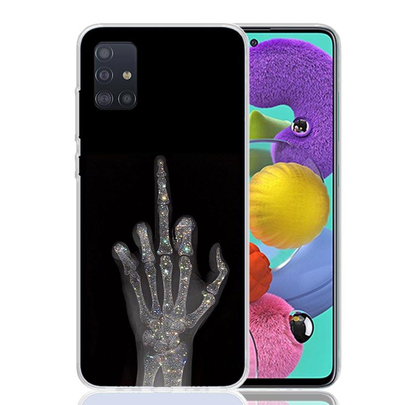 Middle Finger Phone Case for Samsung Galaxy A52 A51 A50S A12 A22 A32 A72 A10S A30S A31 A71 Note 20 Ultra 10 Plus S10 Galaxy A52