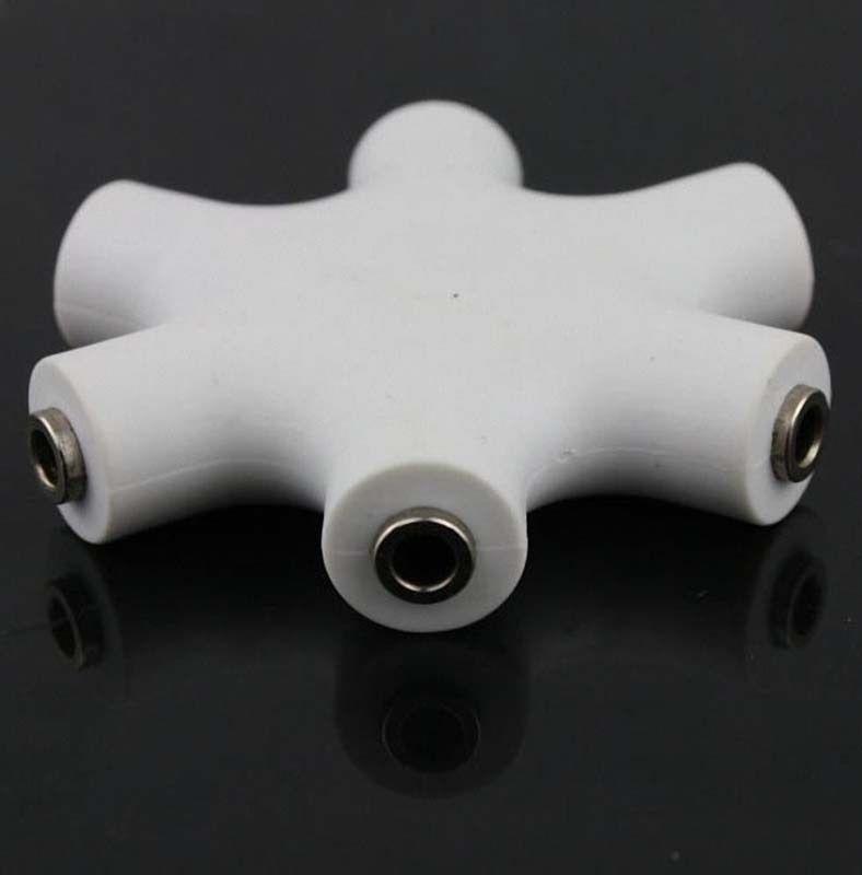 3.5mm Earphone Headphone Audio Splitter 1 Male To 2 3 4 5 Female Port Cables